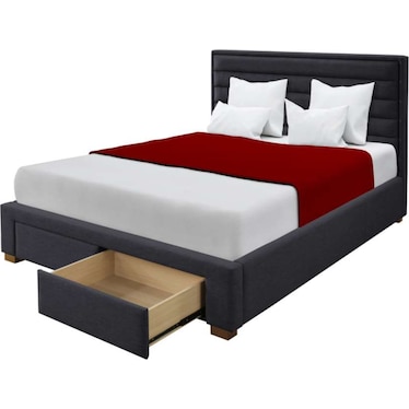 Boston King Upholstered Storage Bed