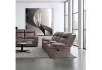  brown loveseat   