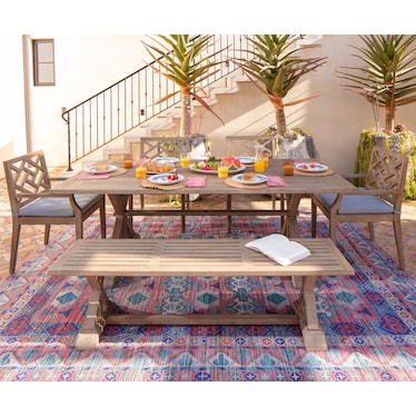 Maldives 6 Piece Outdoor Dining Set