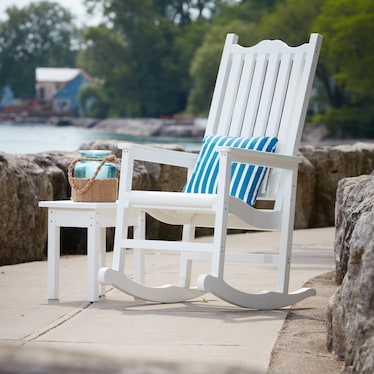 Sand Dollar Outdoor Porch Rocker