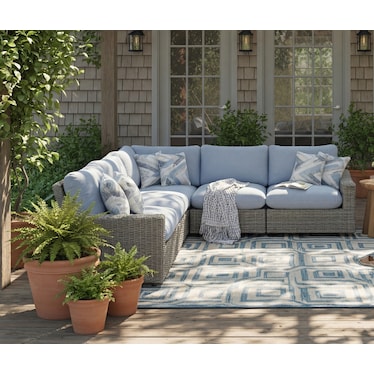 St Thomas 5PC Outdoor FlexBack Sectional