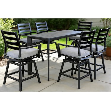 Hudson 7 Piece Outdoor Table & Stools