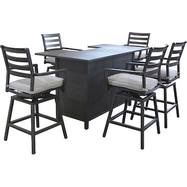 Hudson 5 Piece Outdoor Bar