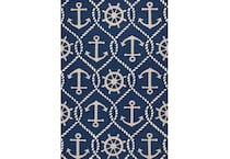  navy rug   
