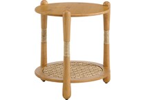  brown occasional tables all   