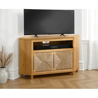 Seagrass Corner Cabinet