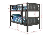  gray kids bedroom   