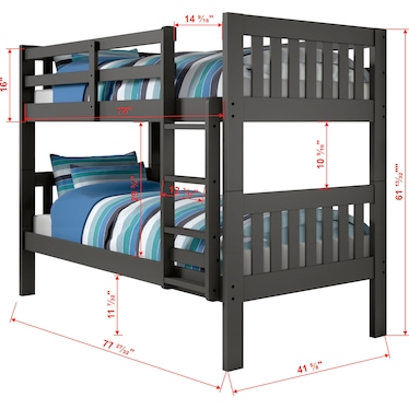 Austin Twin Over Twin Bunk Bed