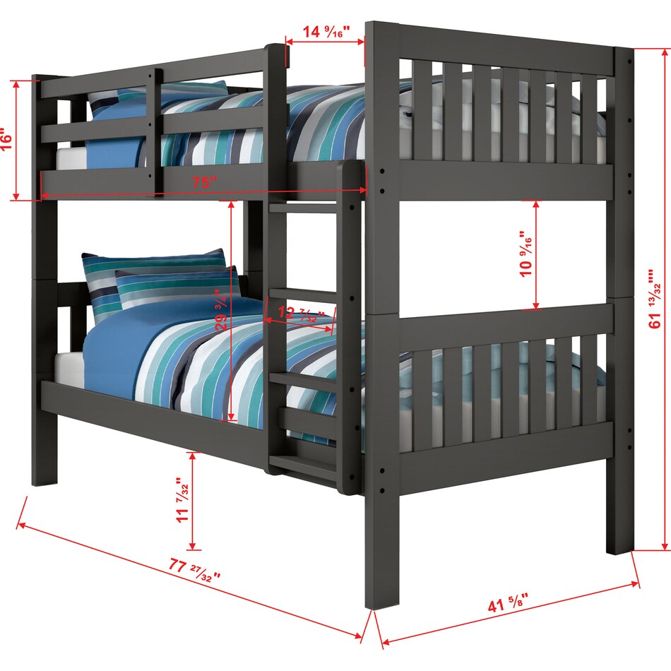  gray kids bedroom   