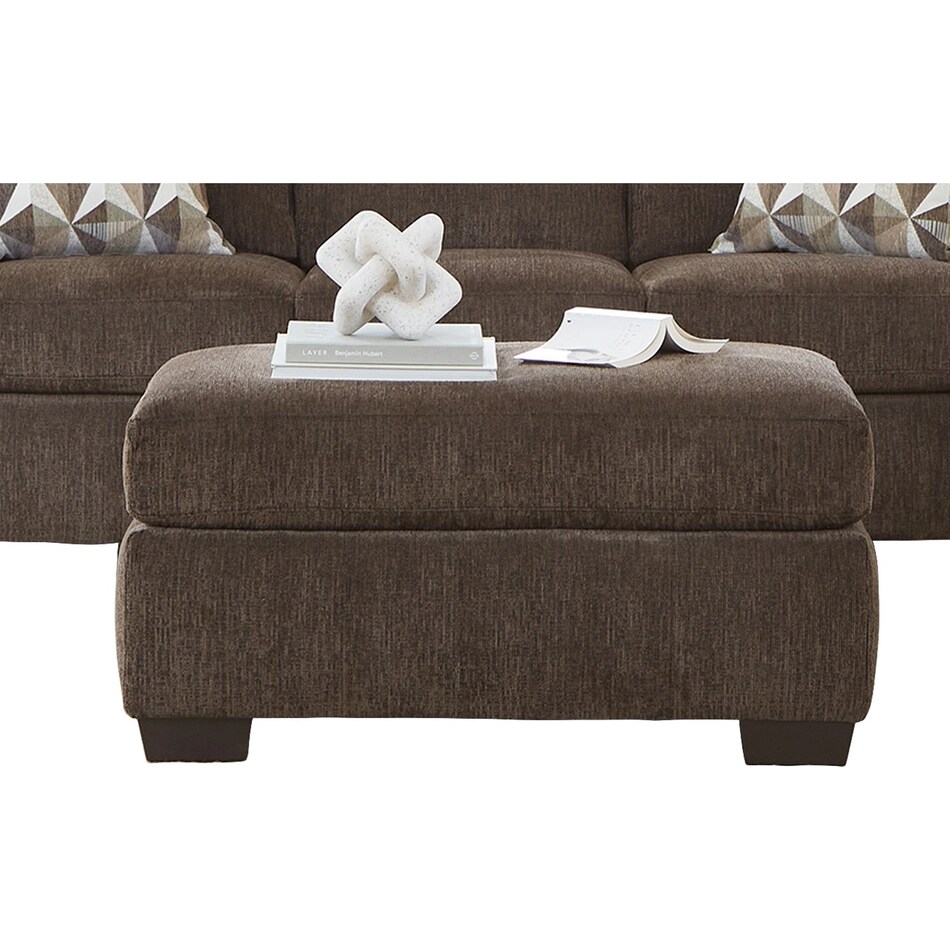  brown ottoman   