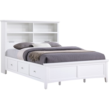 Spencer 2 Full Bookcase Storage Bed