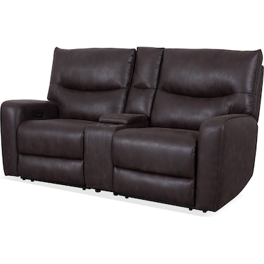 Power Loveseat With Console