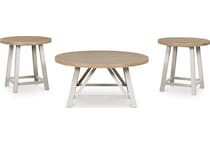  brown occasional tables all   