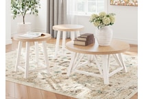  brown occasional tables all   