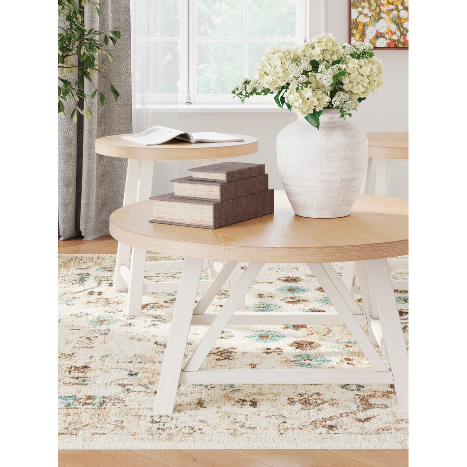  brown occasional tables all   