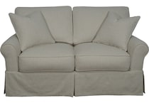  white loveseat   