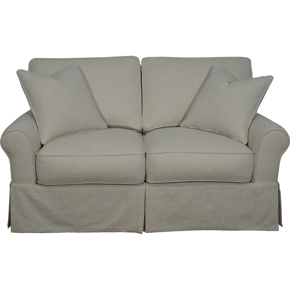  white loveseat   