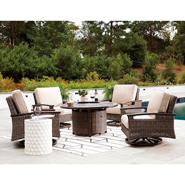 Paradise Trail 5PC Fire Pit Set