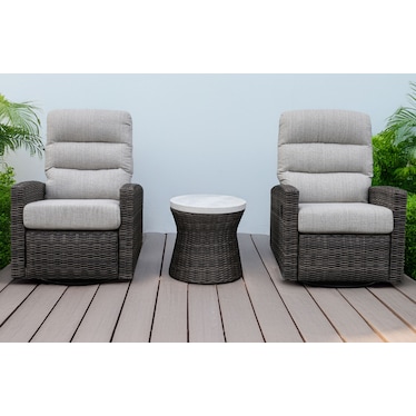 3 Piece Outdoor Chat Set