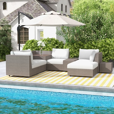 7 Piece Outdoor Sectional