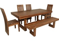  brown dining room   