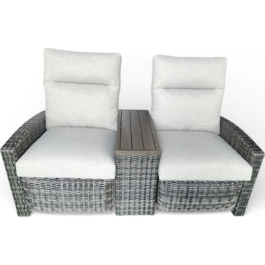 Como Outdoor Reclining Loveseat