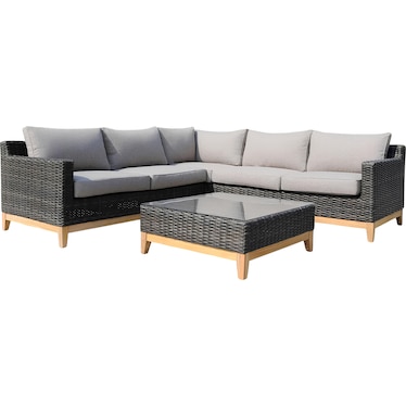 Manhattan 3 Piece Outdoor Sectional