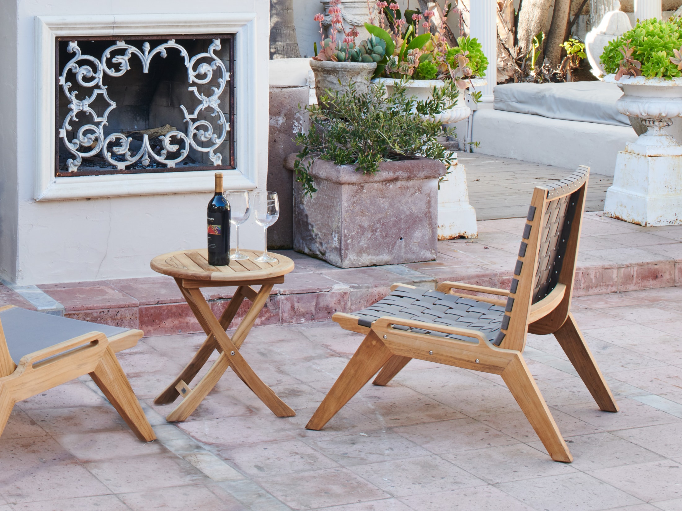 Draper Outdoor Teak Woven chair