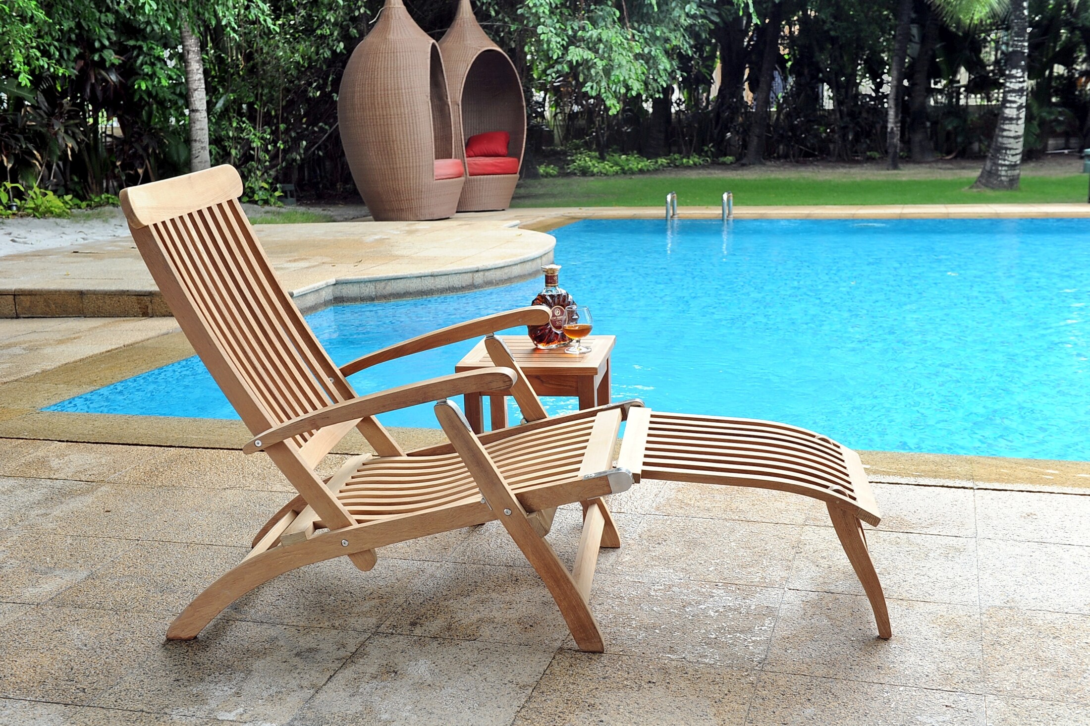Anders Teak Chaise