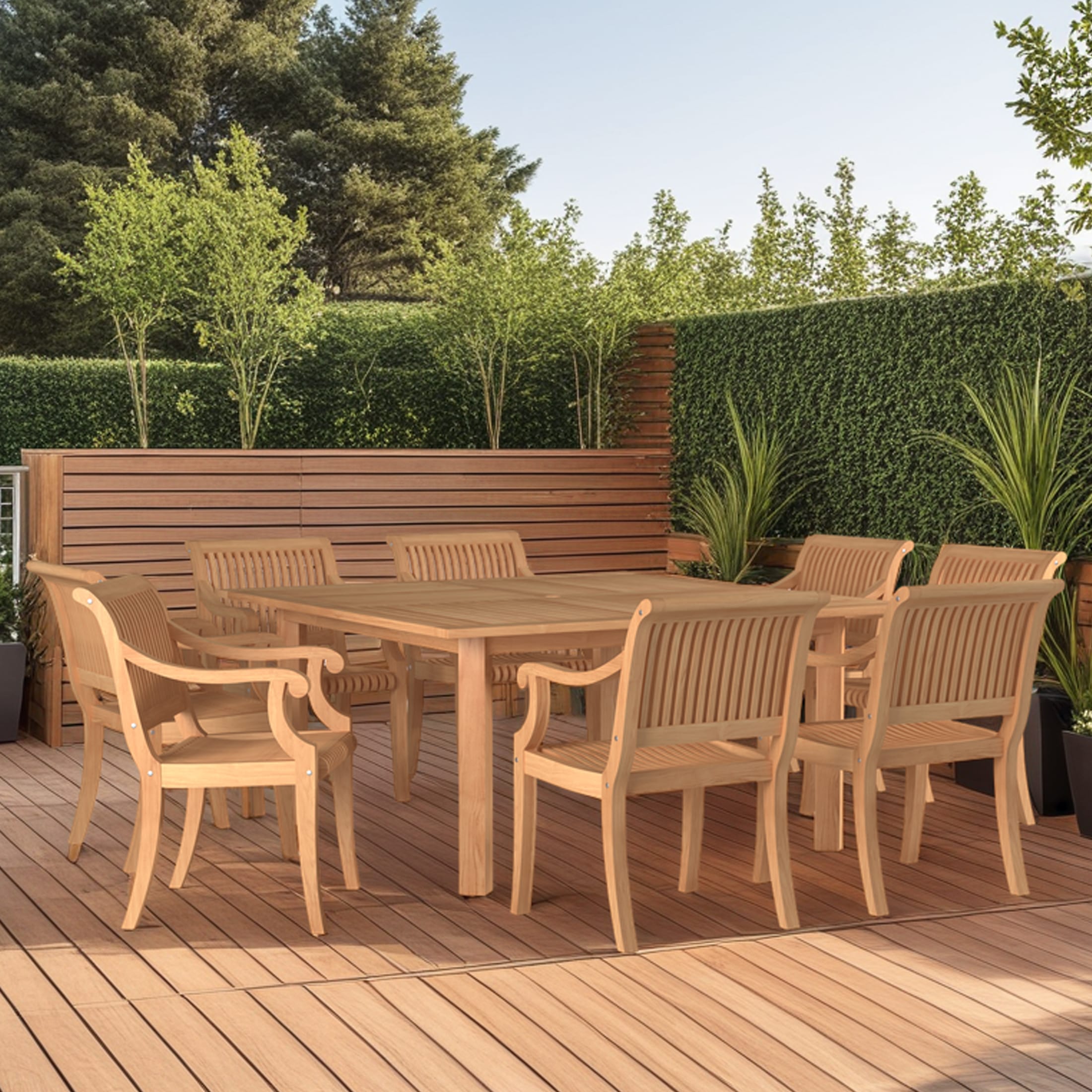 Hamilton 9 Piece Outdoor Teak Set