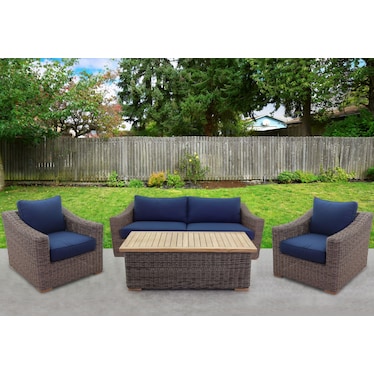 Barbados 4 Piece Outdoor Sofa Set