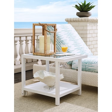 Kilamanjaro Outdoor Serving End Table