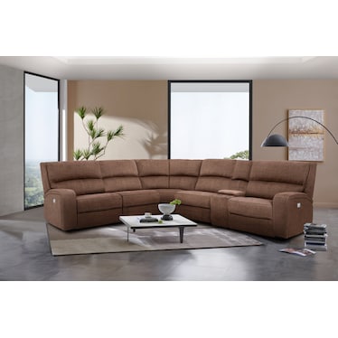 Topeka 6 Piece Power Sectional