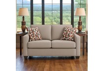 cl brown loveseat cl  