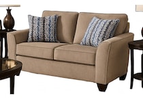 cl brown loveseat cl  