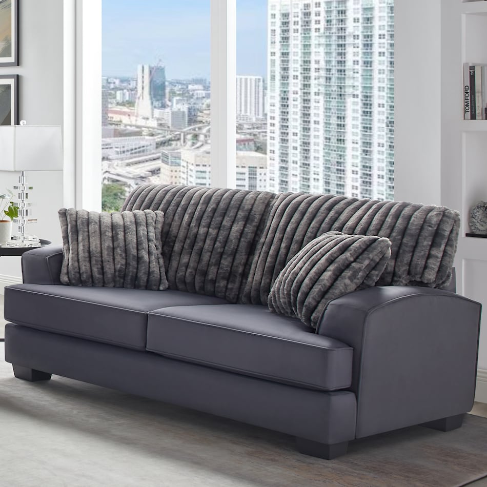 cl gray loveseat cl  