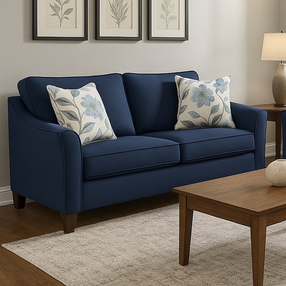cl blue loveseat cl  