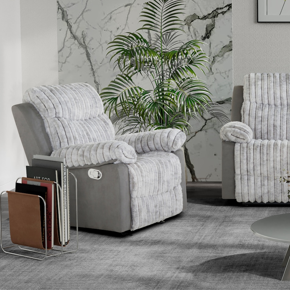 cl gray recliner cl  