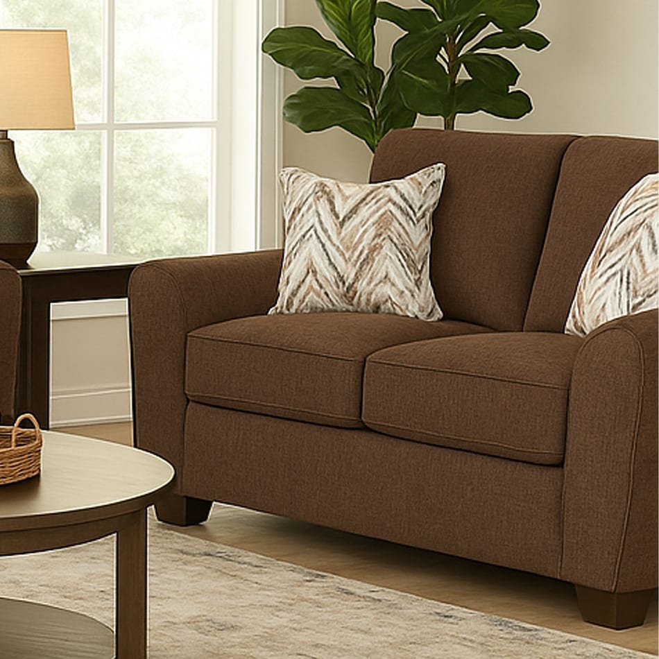 cl brown loveseat cl  
