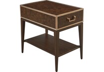  brown occasional tables all   