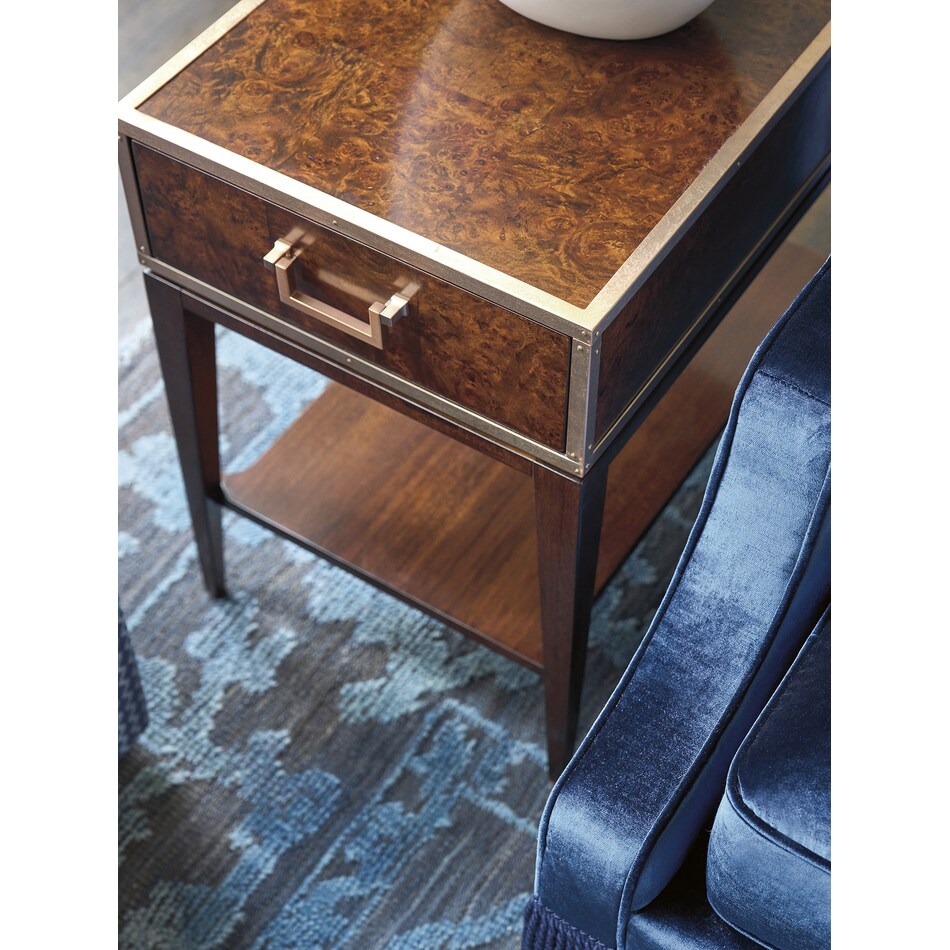  brown occasional tables all   