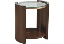  brown occasional tables all   