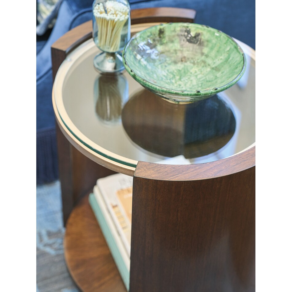  brown occasional tables all   