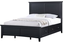 black master bedroom   