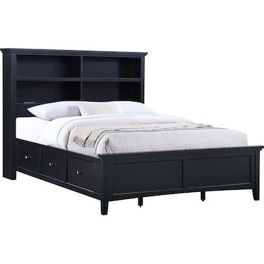 Spencer 2 Full Bookcase Storage Bed