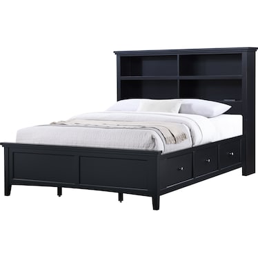 Spencer 2 Full Bookcase Storage Bed