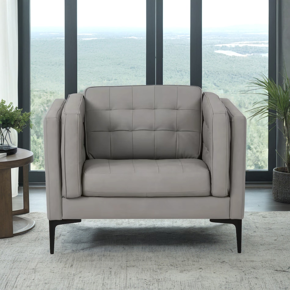  gray leather   