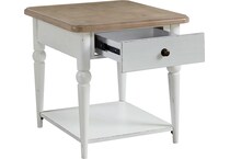  white occasional tables all   
