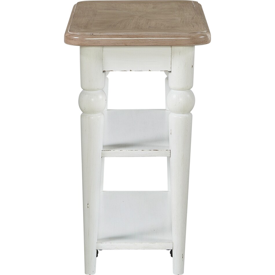  white occasional tables all   