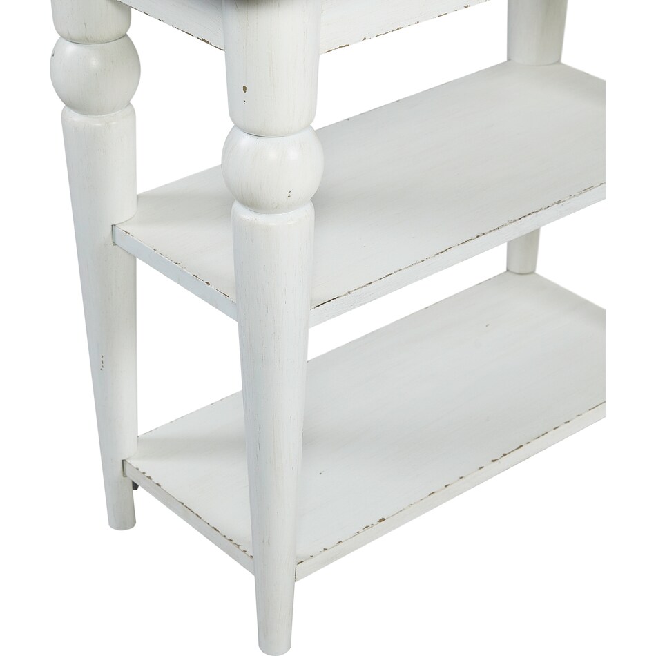  white occasional tables all   